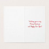 Frohe Weihnachts-Nutcracker-Grußkarte (Innenseite Aufgefaltet)