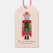 Frohe Weihnachts Nutcracker Maus Geschenkanhänger (Vorderseite)