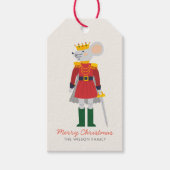 Frohe Weihnachts Nutcracker Maus Geschenkanhänger (Vorderseite)