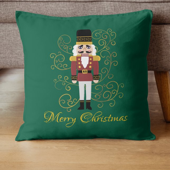 Frohe Weihnachts Nutcracker Pillow Festive Classic Kissen (Von Creator hochgeladen)