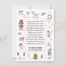 Frohe Weihnachts Nutcracker Rahmen Foto Feiertagskarte