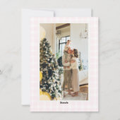 Frohe Weihnachts Nutcracker Rahmen Foto Feiertagskarte (Rückseite)