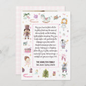 Frohe Weihnachts Nutcracker Rahmen Foto Feiertagskarte (Vorne/Hinten)