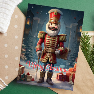 Frohe Weihnachts Nutcracker Soldier Feiertagskarte