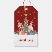 Frohe Weihnachts Nutcracker Vielen Dank Geschenkanhänger (Vorderseite)