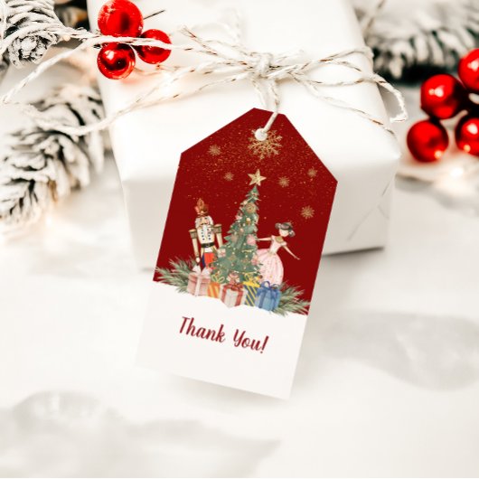 Frohe Weihnachts Nutcracker Vielen Dank Geschenkanhänger