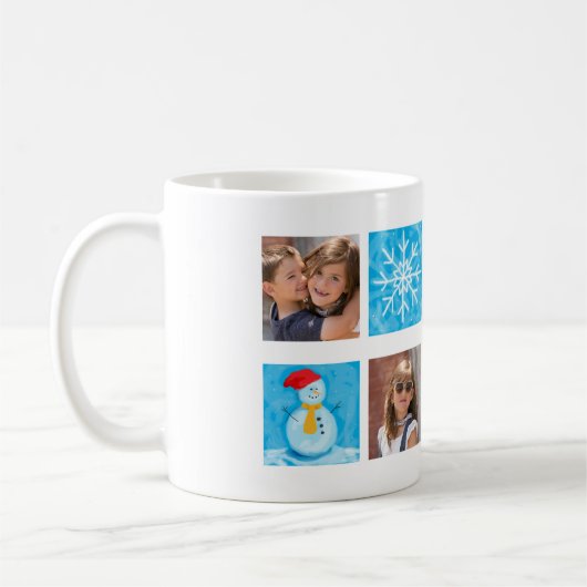 Frohe Weihnachts-Oma 2 Foto Custom Tasse (Links)