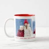 Frohe Weihnachts Oma 3 Foto Custom Coffee Tasse (Links)