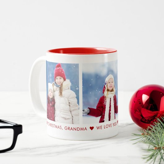 Frohe Weihnachts Oma 3 Foto Custom Coffee Tasse