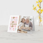 Frohe Weihnachts-Oma-Fotokarte Karte (Gelbe Blume)