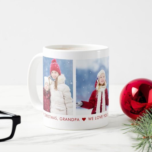 Frohe Weihnachts Opa 3 Foto Custom Coffee Tasse