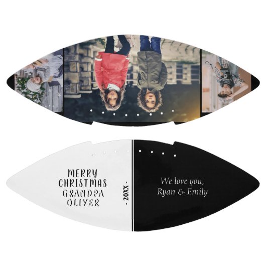 Frohe Weihnachts Opa 3 FotoCollage Football (Paneele)