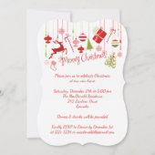 Frohe Weihnachts-Open House Einladung (Vorderseite)