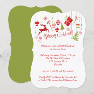 Frohe Weihnachts-Open House Einladung