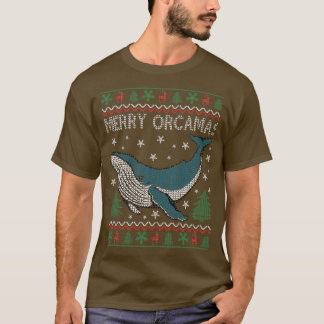 Frohe Weihnachts Orcas Killer Whale Geschenk Ugly T-Shirt