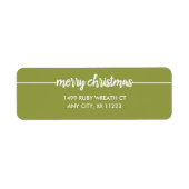 Frohe Weihnachts-Overlay-Rücksendeadresse, jede Fa (Vorne)