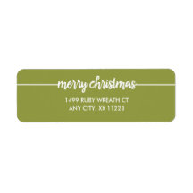 Frohe Weihnachts-Overlay-Rücksendeadresse, jede Fa