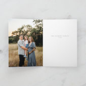 Frohe Weihnachts-Painterly Hirsch Design Feiertagskarte (Innenseite)