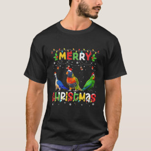 Frohe Weihnachts Papagei Tiere Squad Weihnachten P T-Shirt