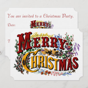 Frohe Weihnachts-Party Einladung