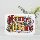 Frohe Weihnachts-Party Einladung (Stehend Vorderseite)