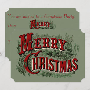 Frohe Weihnachts-Party Einladung