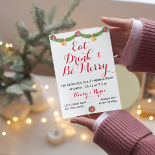 Frohe Weihnachts-Party Einladung