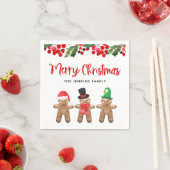 Frohe Weihnachts-Party Holly Paper Napkins Serviette (Beispiel)