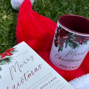 Frohe Weihnachts-Party Mitarbeiter-Kundengeschenk Zweifarbige Tasse