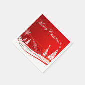 Frohe Weihnachts-Party Papier Napkins Serviette (Ecke)