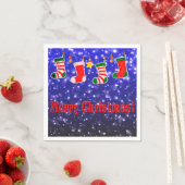 Frohe Weihnachts-Party Papier Napkins Serviette (Beispiel)