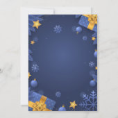 Frohe Weihnachts-Party-Plakatvorlage Einladung (Rückseite)