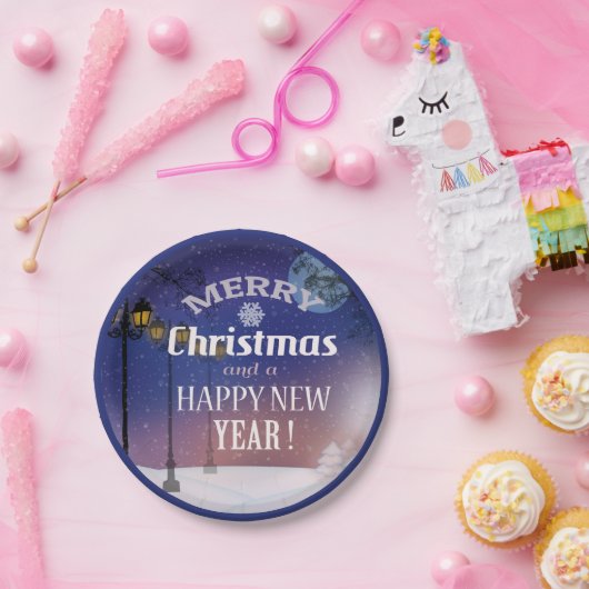 Frohe Weihnachts-Party Plate Pappteller (Party)