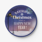 Frohe Weihnachts-Party Plate Pappteller (Vorderseite)