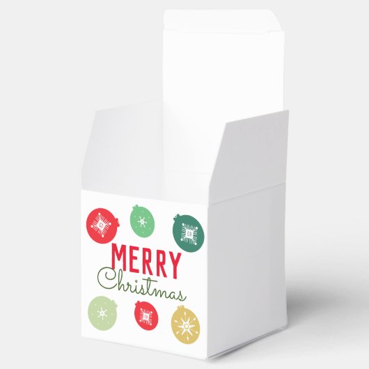 Frohe Weihnachts-Party Schneeflocken Ornament Geschenkschachtel (Geöffnet)