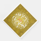 Frohe Weihnachts-Party Serviette (Ecke)