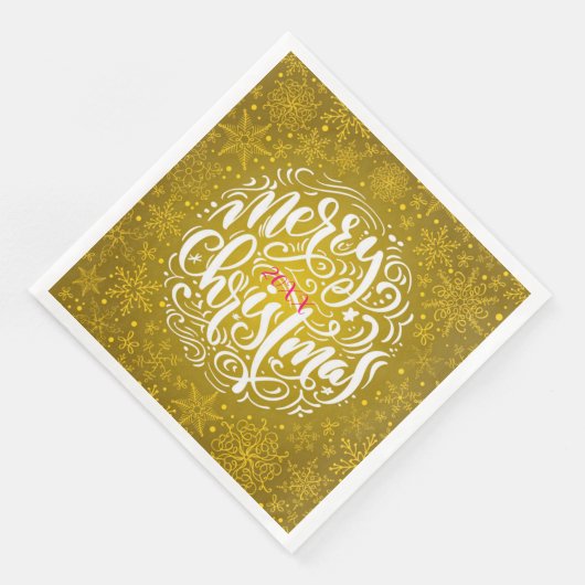 Frohe Weihnachts-Party Serviette (Ecke)