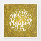 Frohe Weihnachts-Party Serviette (Vorderseite)