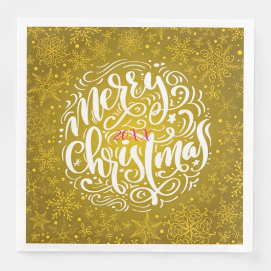 Frohe Weihnachts-Party Serviette (Vorderseite)