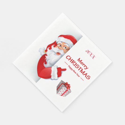 Frohe Weihnachts-Party Serviette (Ecke)