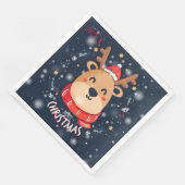 Frohe Weihnachts-Party Serviette (Ecke)