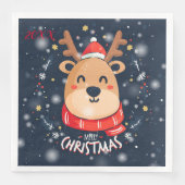 Frohe Weihnachts-Party Serviette (Vorderseite)