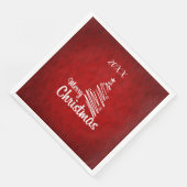 Frohe Weihnachts-Party Serviette (Ecke)