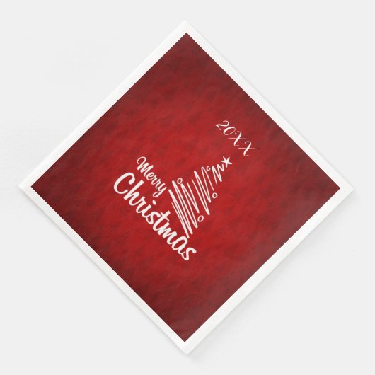 Frohe Weihnachts-Party Serviette (Ecke)