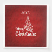 Frohe Weihnachts-Party Serviette (Vorderseite)