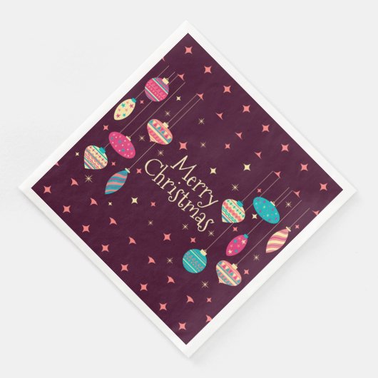 Frohe Weihnachts-Party Serviette (Ecke)