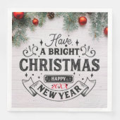 Frohe Weihnachts-Party Serviette (Vorderseite)