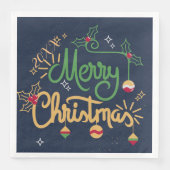 Frohe Weihnachts-Party Serviette (Vorderseite)