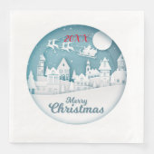 Frohe Weihnachts-Party Serviette (Vorderseite)