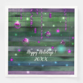 Frohe Weihnachts-Party Serviette (Vorderseite)